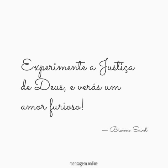 Experimente a Justiça de Deus