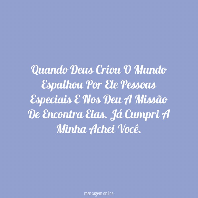 Quando Deus Criou O Mundo Espalhou Por Ele