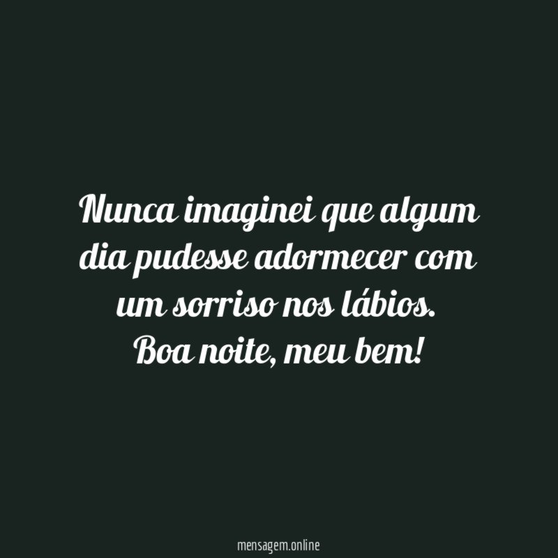 Nunca imaginei que algum dia pudesse adormecer com