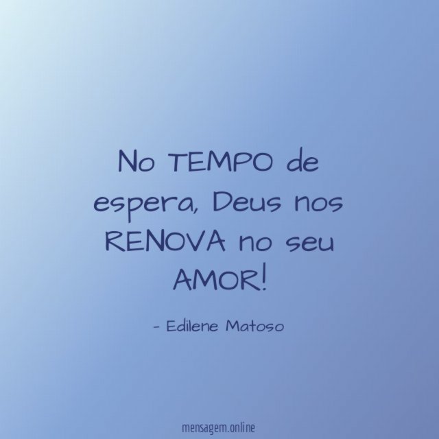 No TEMPO de espera