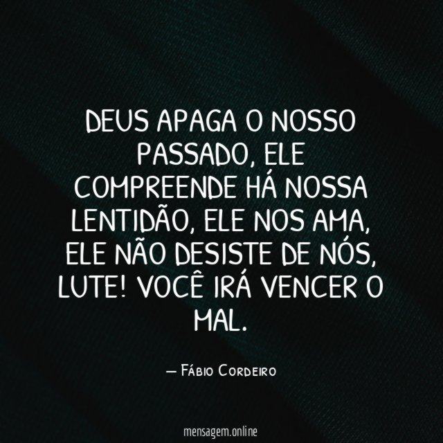 Deus apaga o nosso passado