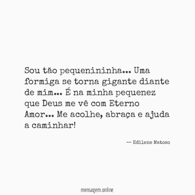 Sou tão pequenininha
