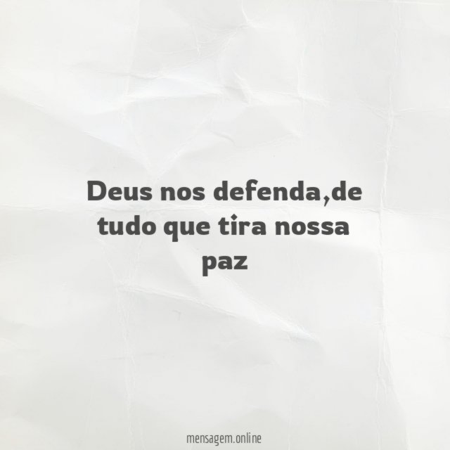 Deus nos defenda