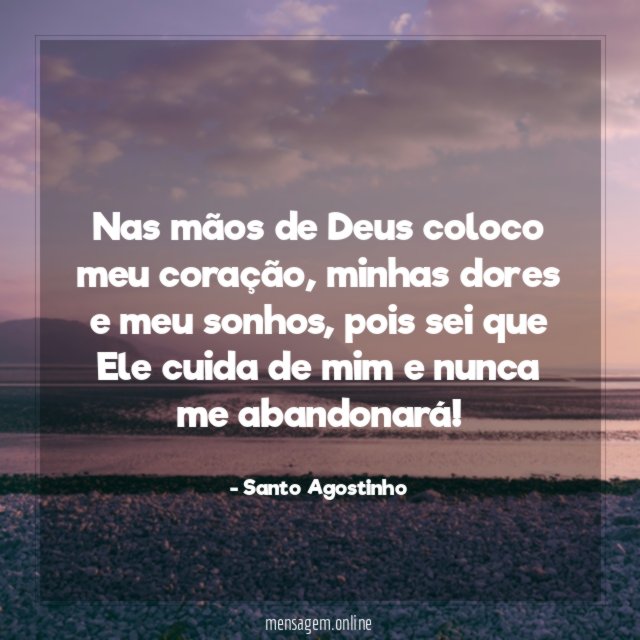 Nas mãos de Deus coloco meu coração