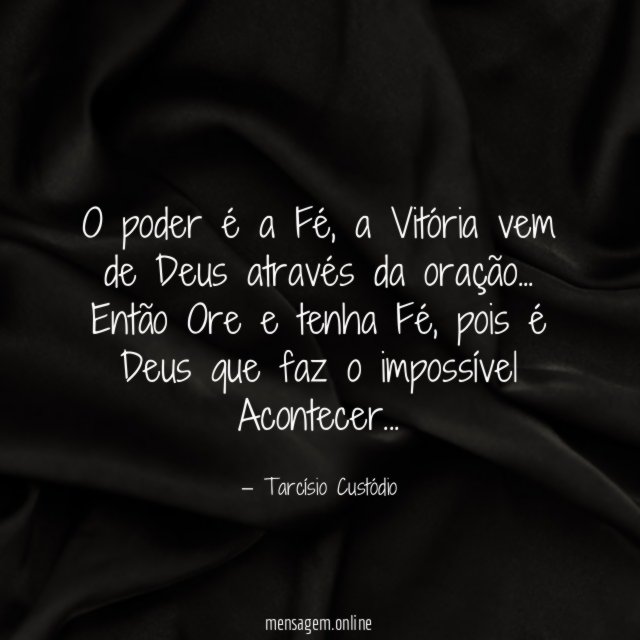 O poder é a Fé