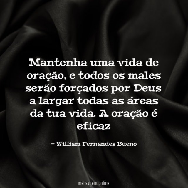Mantenha uma vida de oração