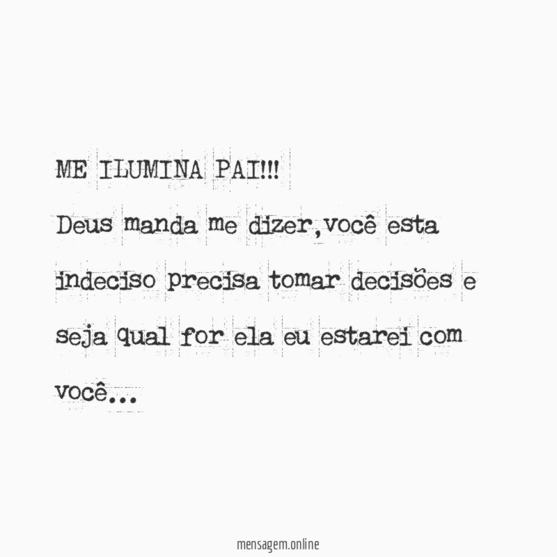 ME ILUMINA PAI