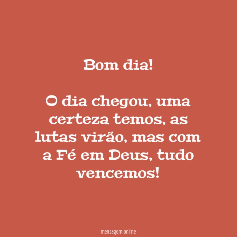 Bom dia
