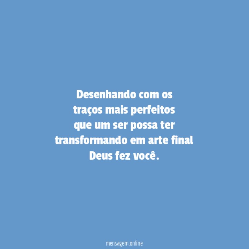 Desenhando com os traços mais perfeitos que um ser possa