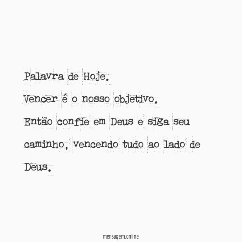 Palavra de Hoje