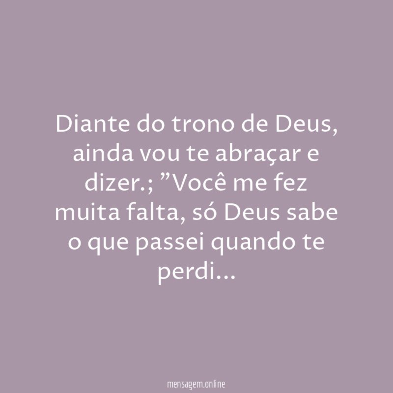 Diante do trono de Deus
