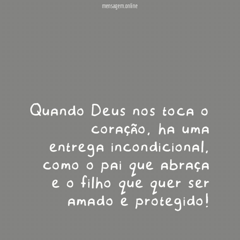 Quando Deus nos toca o coração