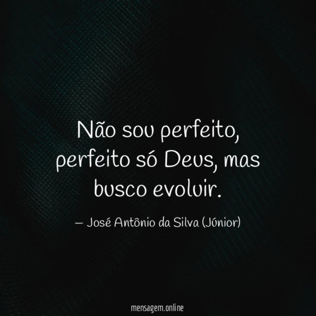 Não sou perfeito