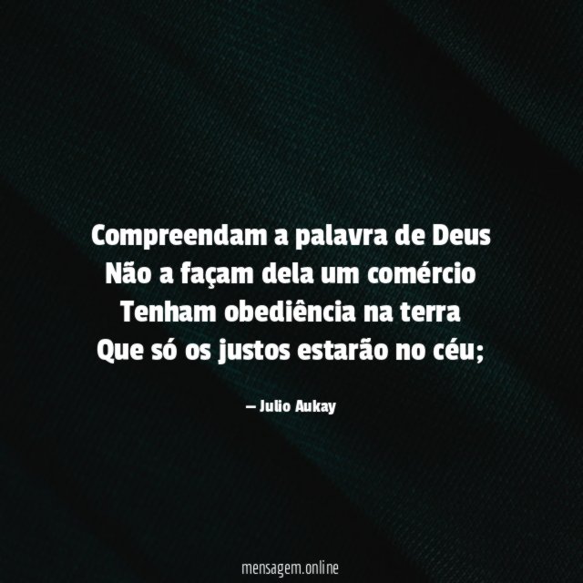 Compreendam a palavra de Deus Não a façam dela