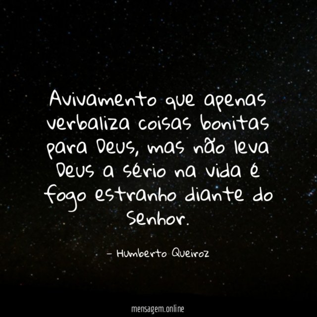 Avivamento que apenas verbaliza coisas bonitas para Deus
