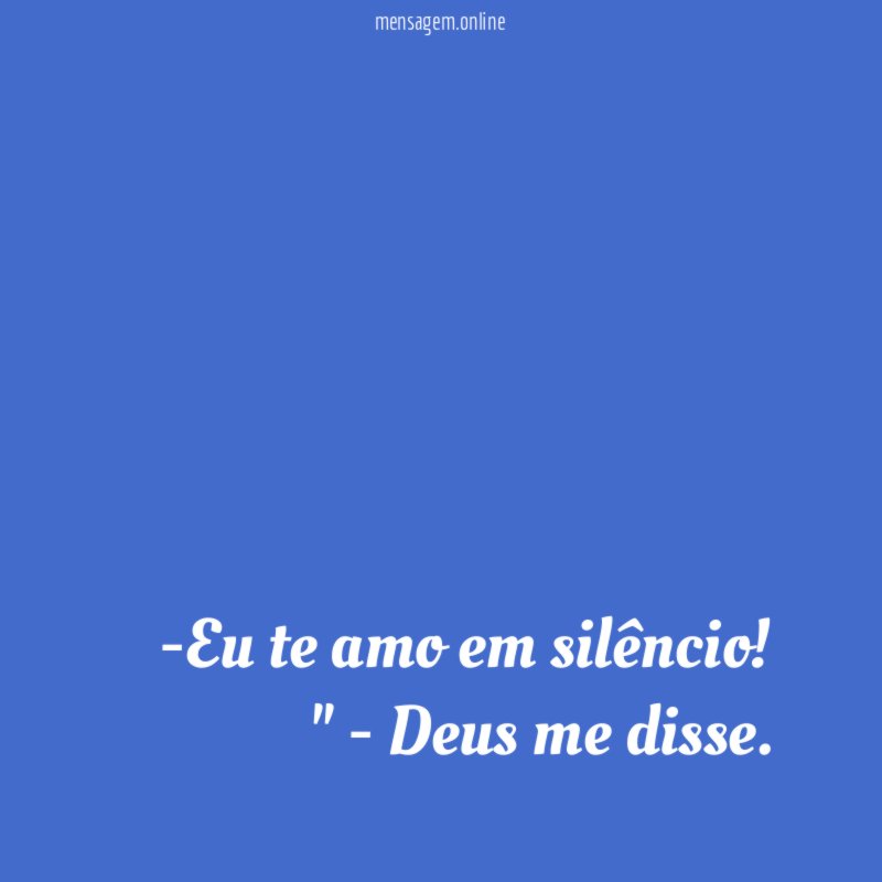 Eu te amo em silêncio