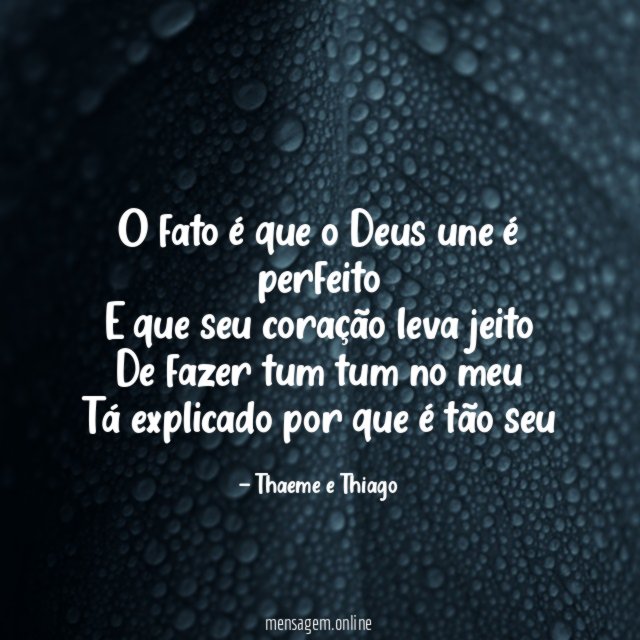 O fato é que o Deus une é