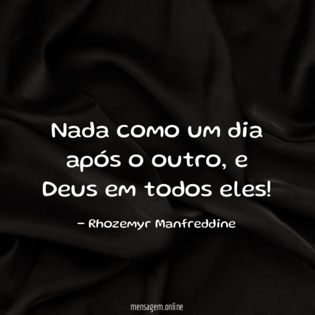 Nada como um dia após o outro