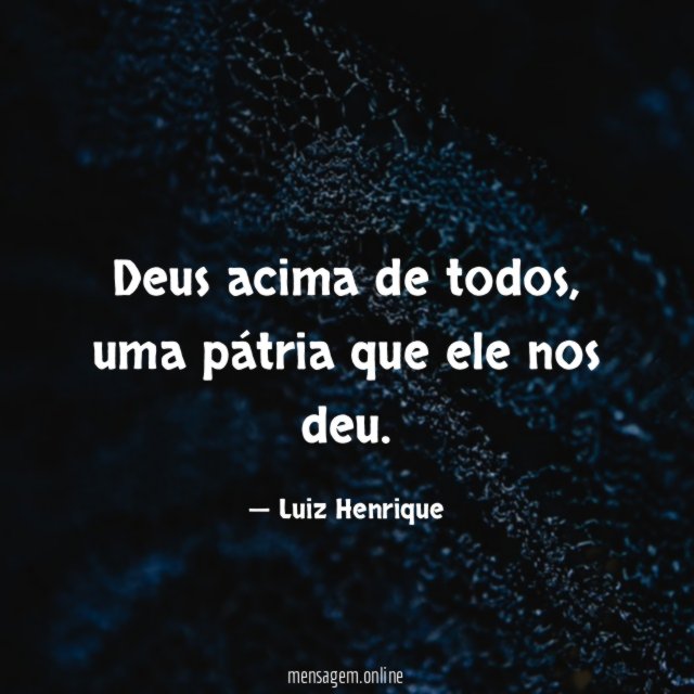 Deus acima de todos