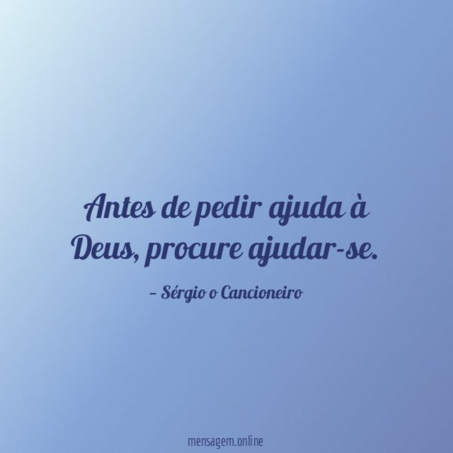 Antes de pedir ajuda à Deus