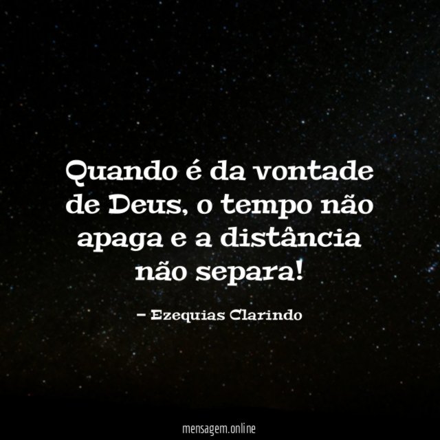 Quando é da vontade de Deus