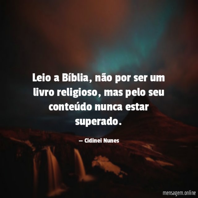 Leio a Bíblia
