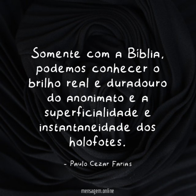 Somente com a Bíblia
