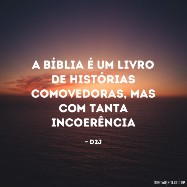 A Bíblia é um livro de histórias comovedoras