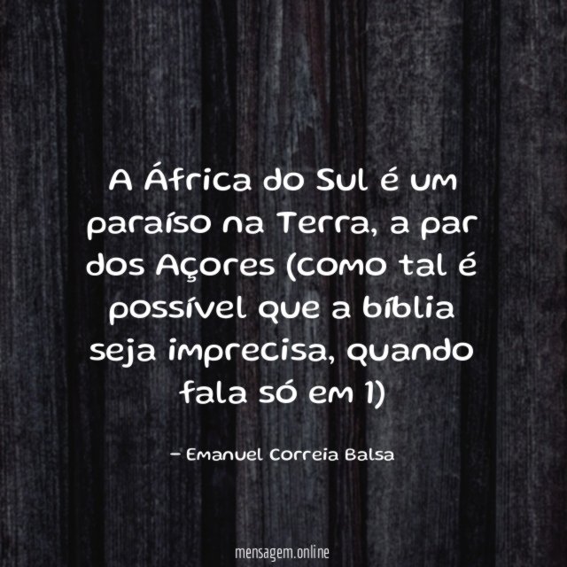 A África do Sul é um paraíso na Terra