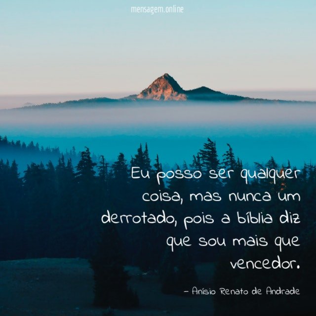 Eu posso ser qualquer coisa