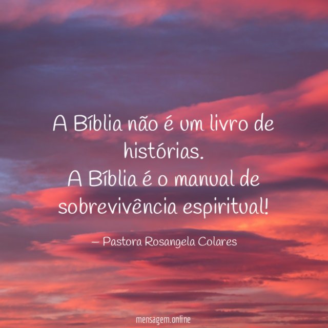 A Bíblia não é um livro de histórias