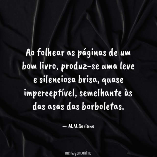 Ao folhear as páginas de um bom livro