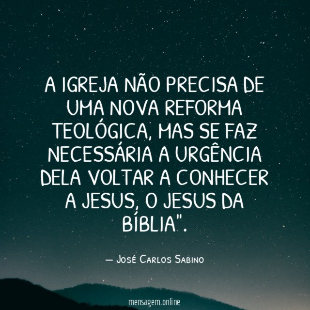 A Igreja não precisa de uma nova reforma Teológica