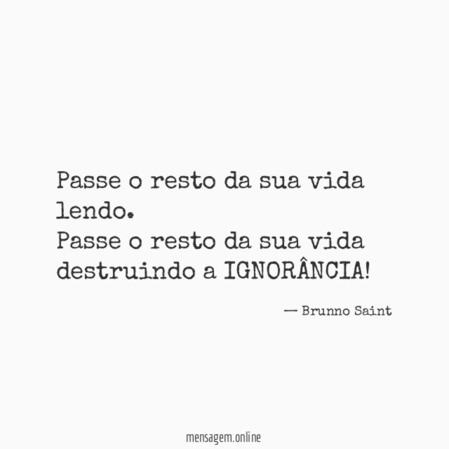 Passe o resto da sua vida lendo