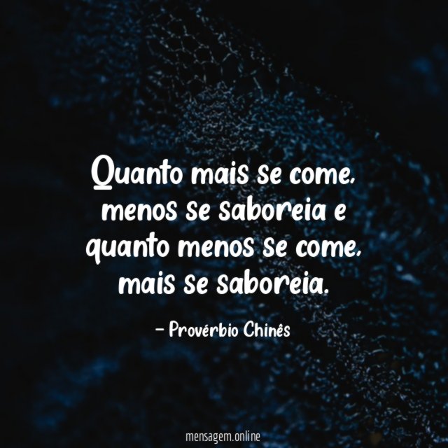 Quanto mais se come
