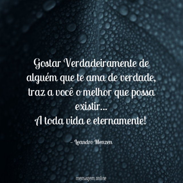 Gostar Verdadeiramente de alguém que te ama de verdade