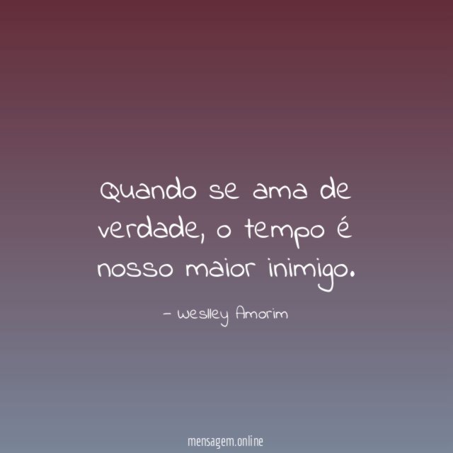 Quando se ama de verdade