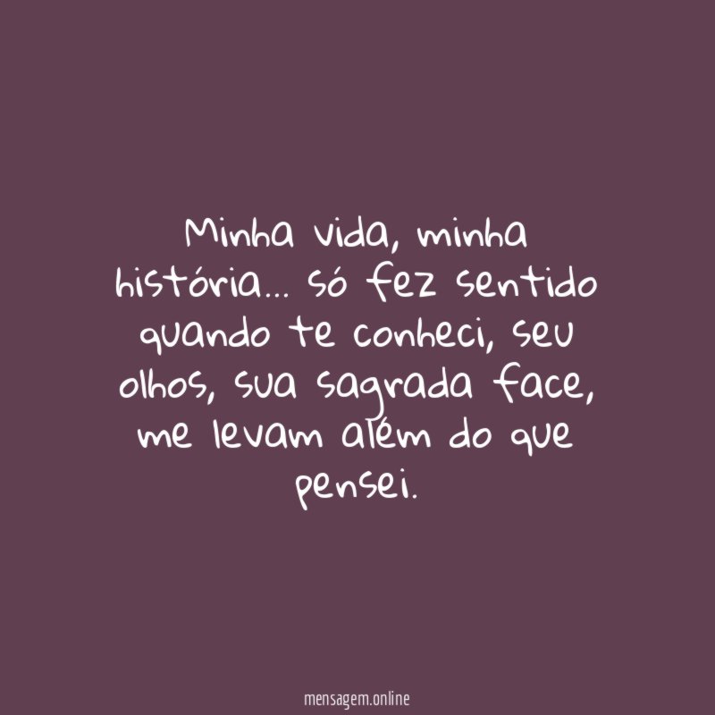 minha vida