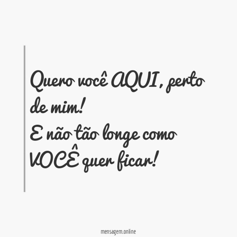 Quero você AQUI