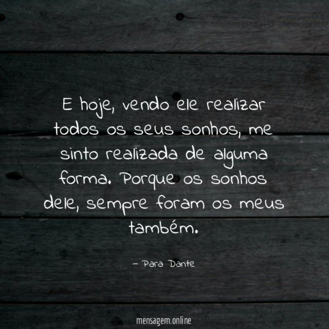 E hoje