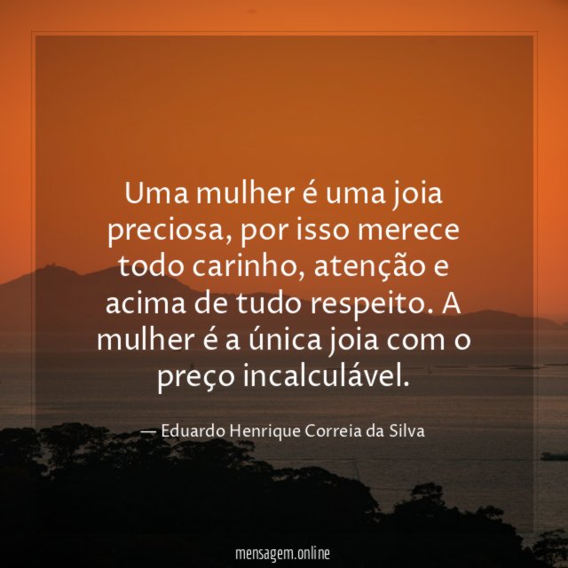 Uma mulher é uma joia preciosa