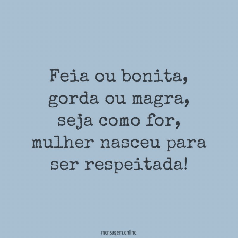 Feia ou bonita