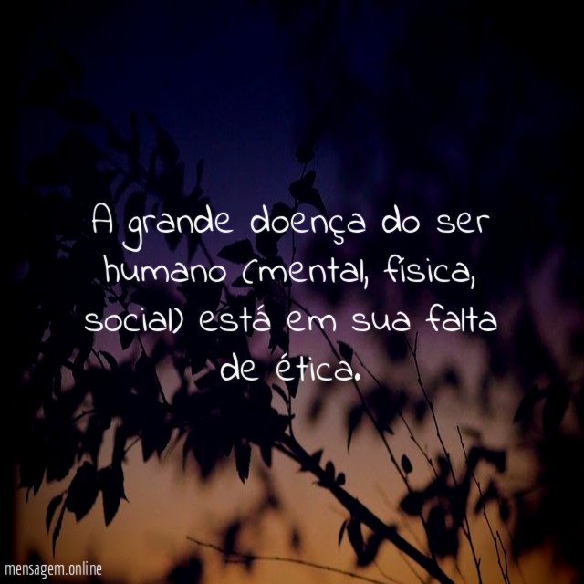 A grande doença do ser humano (mental