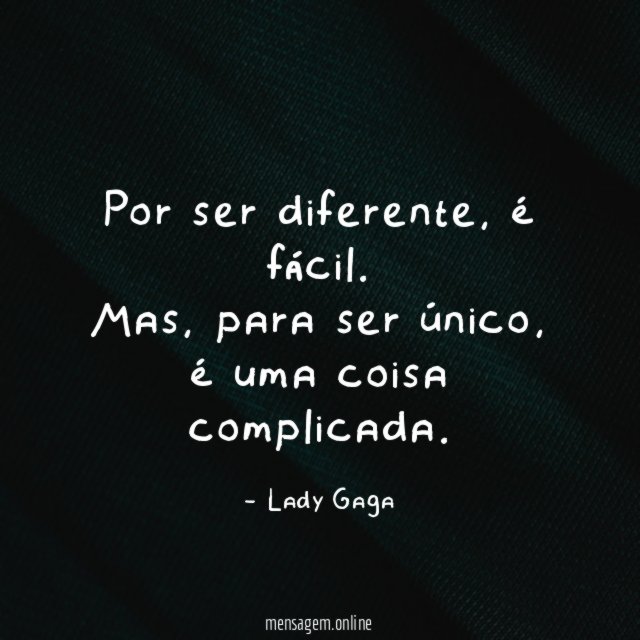 Por ser diferente