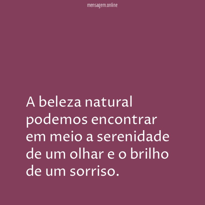 A beleza natural podemos encontrar em meio a