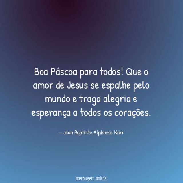 Boa Páscoa para todos