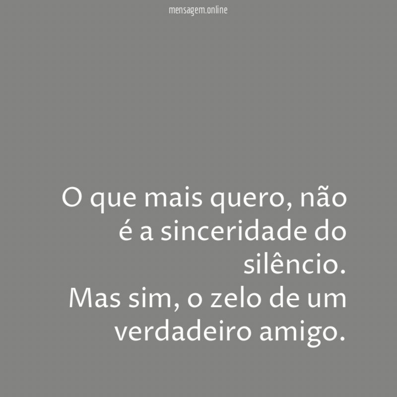 O que mais quero