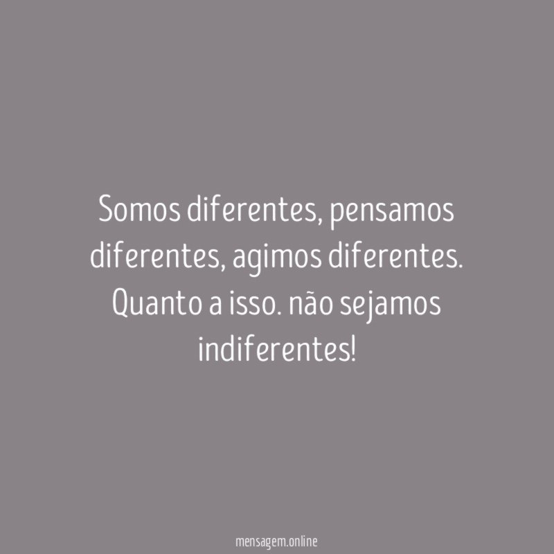 Somos diferentes