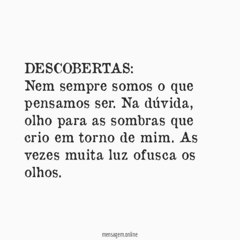 DESCOBERTAS