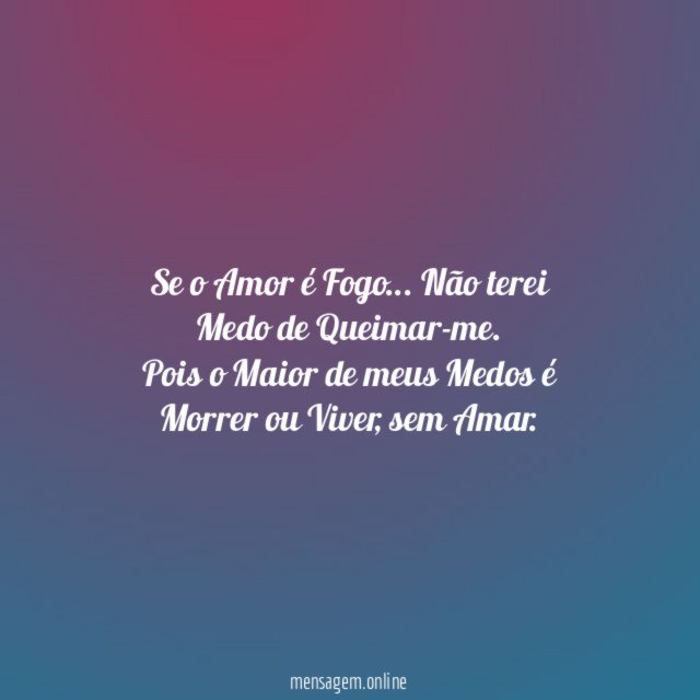 Se o Amor é Fogo